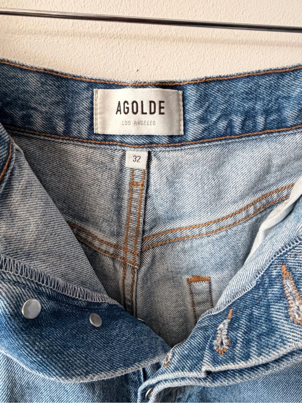 AGOLDE Parker Long Jean Short